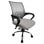 Bürostuhl Equip 651015 Mesh Grau Ergonomisch Atmungsaktiv Chrombasis