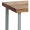 Home Heavenly Darek Mesa de Estudio Estilo Industrial Roble/Blanco
