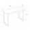Home Heavenly Darek Mesa de Estudio Estilo Industrial Roble/Blanco