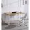 Home Heavenly Darek Mesa de Estudio Estilo Industrial Roble/Blanco