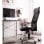 Home Heavenly Jasper Silla de Escritorio Respaldo Transpirable Asiento Giratorio Gris