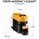 Machine à café Nespresso DeLonghi Vertuo Pop, poignée jaune