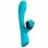 Diversual Molly Vibrador Conejito para Estimulación de Clítoris y Punto G Recargable Turquesa