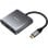 Conversor Aisens A109-0669 USB-C a HDMI 4K/USB 3.0/USB-C 15cm Gris