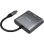 Conversor Aisens A109-0669 USB-C a HDMI 4K/USB 3.0/USB-C 15cm Gris