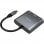 Aisens A109-0669 Adaptador USB-C a USB-C/HDMI 4K/USB 3.0 15cm Gris