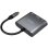 Conversor Aisens A109-0669 USB-C a HDMI 4K/USB 3.0/USB-C 15cm Gris