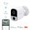 Nivian Cámara de Vigilancia WiFi FullHD con Batería de 5200mAh Blanca + Panel Solar 5V 3W