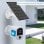 Nivian Cámara de Vigilancia WiFi FullHD con Batería de 5200mAh Blanca + Panel Solar 5V 3W