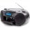 Aiwa BBTC-550BK Radio CD Bluetooth/USB/AUX/cassetta nera