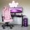Arozzi Vernazza Supersoft Fabric Cadeira Gaming Rosa