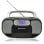 Roadstar RCR-4635UMP/BK Radio CD portatile USB/AUX/cassetta nera