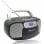 Roadstar RCR-4635UMP/BK Radio CD portatile USB/AUX/cassetta nera