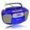 Roadstar RCR-4635UMP/BL Radio CD Portátil USB/AUX/Casete Azul