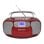 Draagbare CD Radio Roadstar RCR-4635UMP/RD 3,6W RMS USB AUX Cassette FM LCD Rood