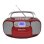 Radio CD Portatile Roadstar RCR-4635UMP/RD 3,6W RMS USB AUX Cassette Display LCD Rosso