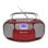 Draagbare CD Radio Roadstar RCR-4635UMP/RD 3,6W RMS USB AUX Cassette FM LCD Rood