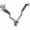 TooQ DB4132TNR-G Soporte de Mesa Giratorio/Inclinable para 2 Monitores 17"-32" VESA 100x100 Máx 9Kg