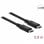 Delock Cable Coaxial USB-C 4.0 Macho/Macho 0.8m Negro