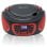 Roadstar CDR-365U/RD Radio CD Digital Portátil USB/AUX Rojo