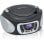 Radio CD Portable Roadstar CDR-365U/SL 4W RMS USB AUX FM Écran LCD Argent