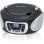Radio CD Portable Roadstar CDR-365U/SL 4W RMS USB AUX FM Écran LCD Argent