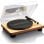 Lenco LS-50WD Tocadiscos con 3 Velocidades Codificación USB Madera