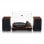 Lenco LS-600WA Tocadiscos Bluetooth con 2 Velocidades Madera + Altavoces Externos 60W
