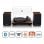Lenco LS-600WA Tocadiscos Bluetooth con 2 Velocidades Madera + Altavoces Externos 60W