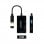 Nanocable DisplayPort auf HDMI/DVI/VGA Konverter 20cm Schwarz