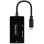 Convertisseur Nanocable USB-C vers HDMI/DVI/VGA 20cm Noir