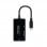 Nanocable Conversor USB-C a HDMI/DVI/VGA 20cm Negro
