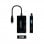 Nanocable Conversor USB-C a HDMI/DVI/VGA 20cm Negro