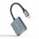 Nanocable Cable Conversor USB Tipo-C Macho a DVI-D (24+1) Hembra 15cm Gris