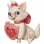 Enesco Figura Decorativa Clásicos Disney Marie con Corazón