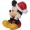 Enesco Figurine Décorative Classique Disney Mickey & Minnie Noël Mickey Assis