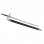 Amont Replik des Schwertes von Geralt De Rivia The Witcher mit schwarzer Lederscheide, 121,5 cm