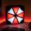 Numskull Lampe 3D Logo Umbrella Corporation Resident Evil