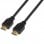Aisens A119-0093 HDMI-Kabel V1.4 High Speed mit Ethernet Stecker/Stecker, Schwarz, 1 m
