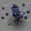 Chaise gaming VIZZIO Nayade V2 noire/bleue ergonomique, dossier inclinable, 150 kg