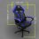 Chaise gaming VIZZIO Nayade V2 noire/bleue ergonomique, dossier inclinable, 150 kg