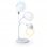Klack Candeeiro de Mesa com Carregador Qi e Altifalante Bluetooth Branco