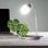 Klack Candeeiro de Mesa com Carregador Qi e Altifalante Bluetooth Branco