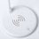 Klack Candeeiro de Mesa com Carregador Qi e Altifalante Bluetooth Branco