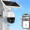 Klack Cámara de Vigilancia WiFi con Visión Nocturna y Panel Solar