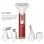 Ailoria Evapore Set Depiladora USB con Diferentes Cabezales Rojo