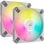 Corsair AF120 RGB Slim Kit da 2 Ventole con Cuscinetto Fluido Dinamico PWM 120 mm Bianco
