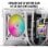 Corsair AF120 RGB Slim Kit da 2 Ventole con Cuscinetto Fluido Dinamico PWM 120 mm Bianco