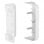 Kimex Kit de 2 Soportes de Pared para Riel Portaherramientas Máx. 50kg