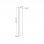 Kimex 150-3113 Canal de bureau vertical 35 cm Blanc